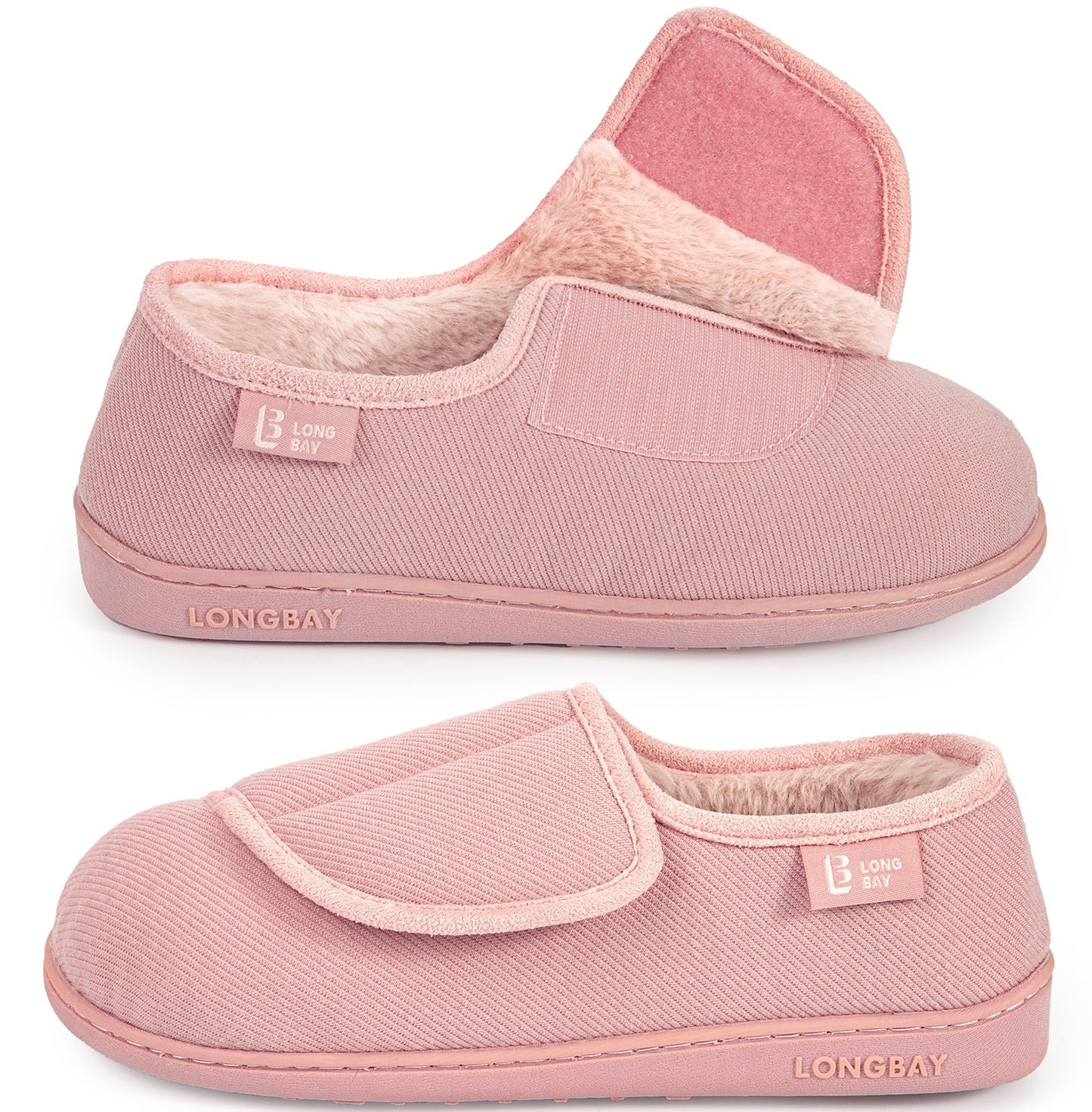 LongBay Women's Diabetic Adjustable Slippers