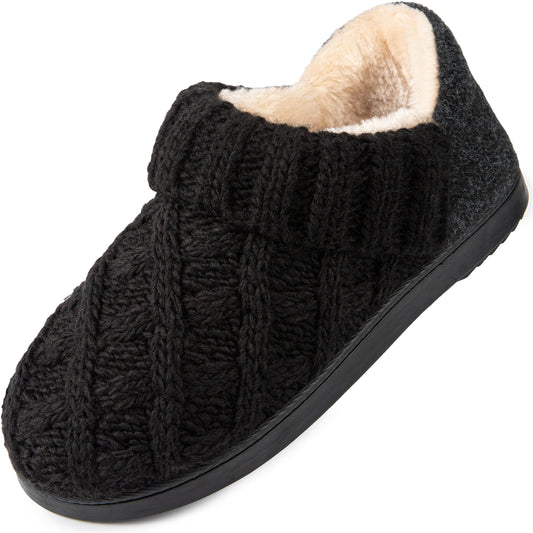 LongBay Women's Warm Wool Yarn Cable Knitted Bootie
