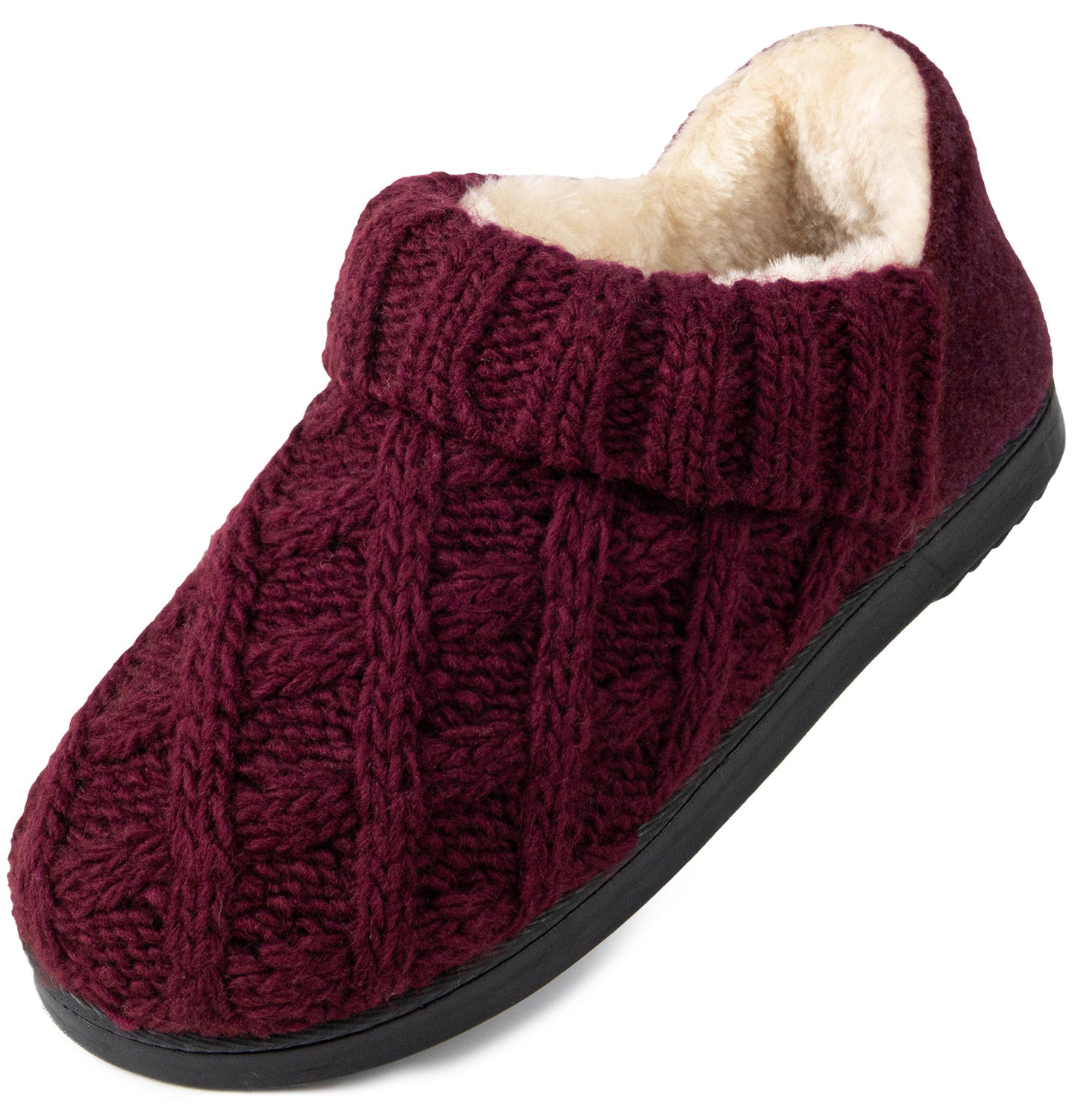 LongBay Women's Warm Wool Yarn Cable Knitted Bootie
