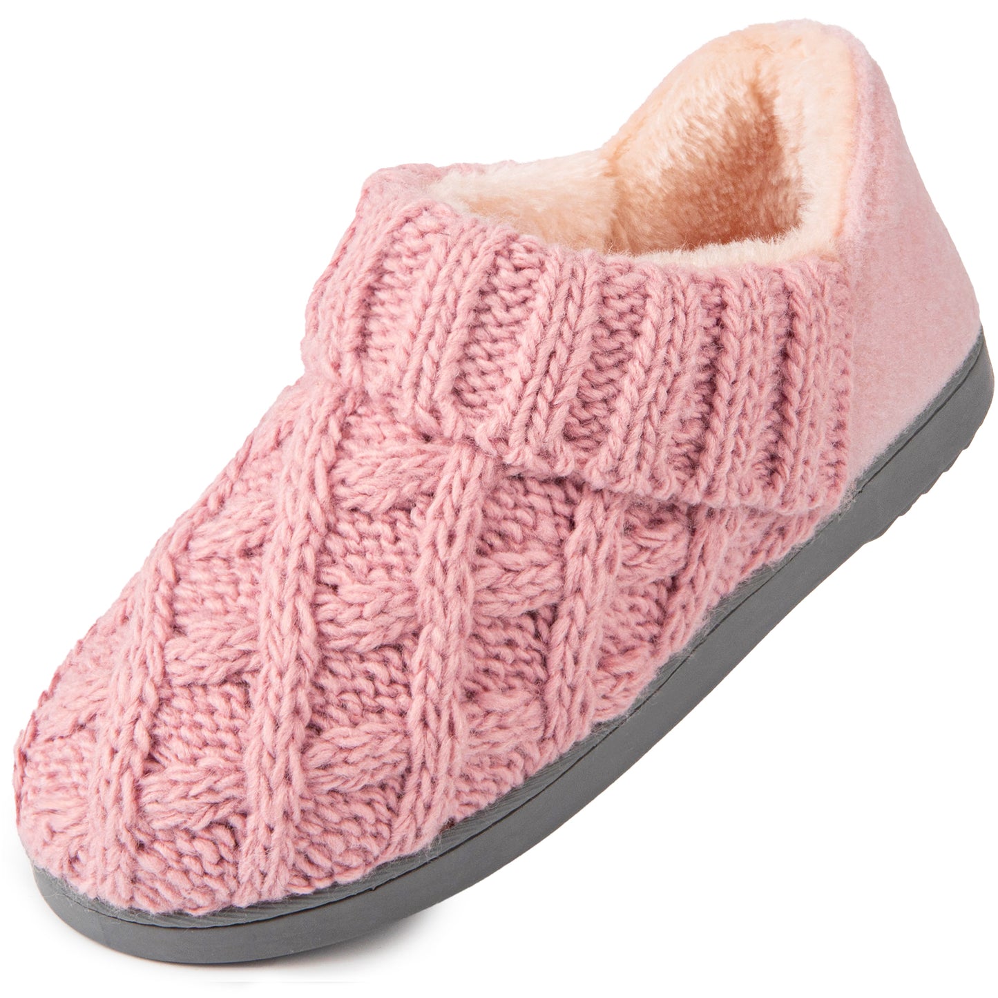 LongBay Women's Warm Wool Yarn Cable Knitted Bootie