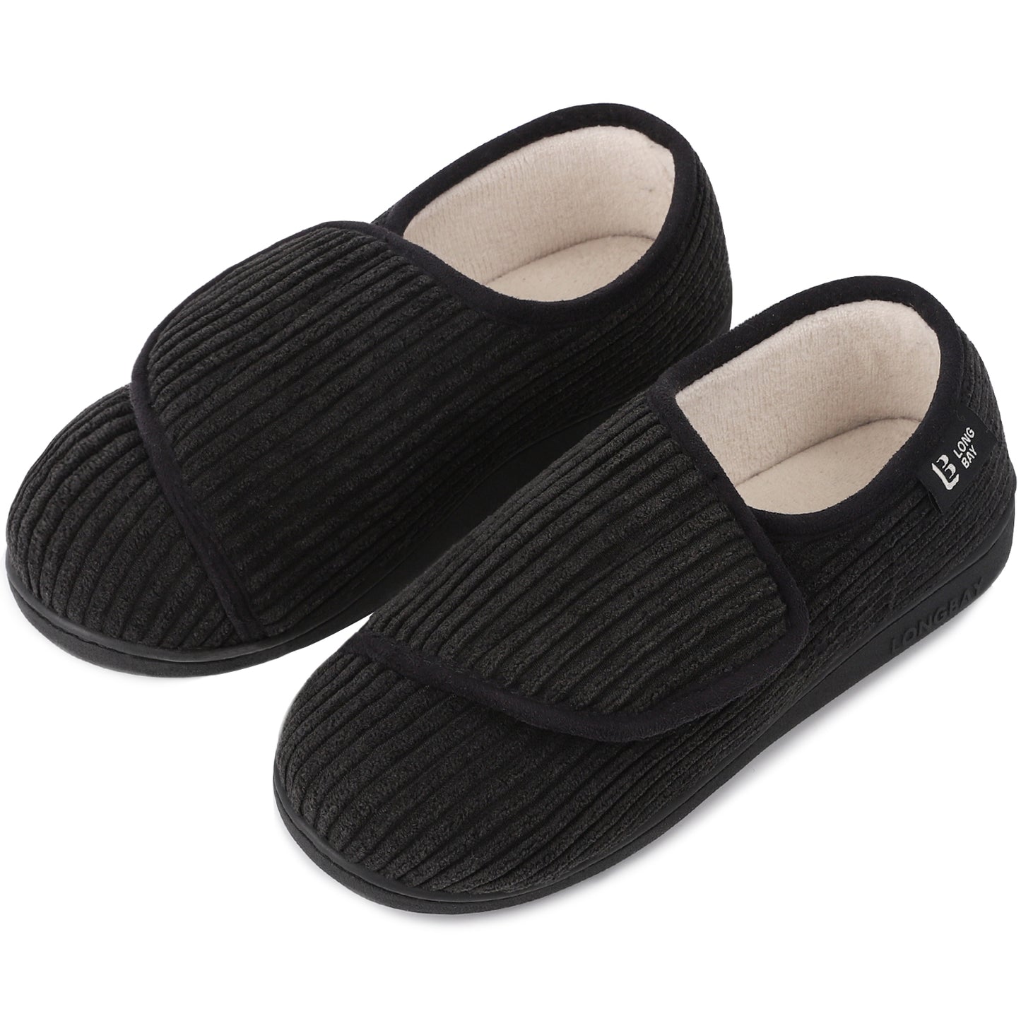 LongBay Women's Adjustable Diabetic House Shoes