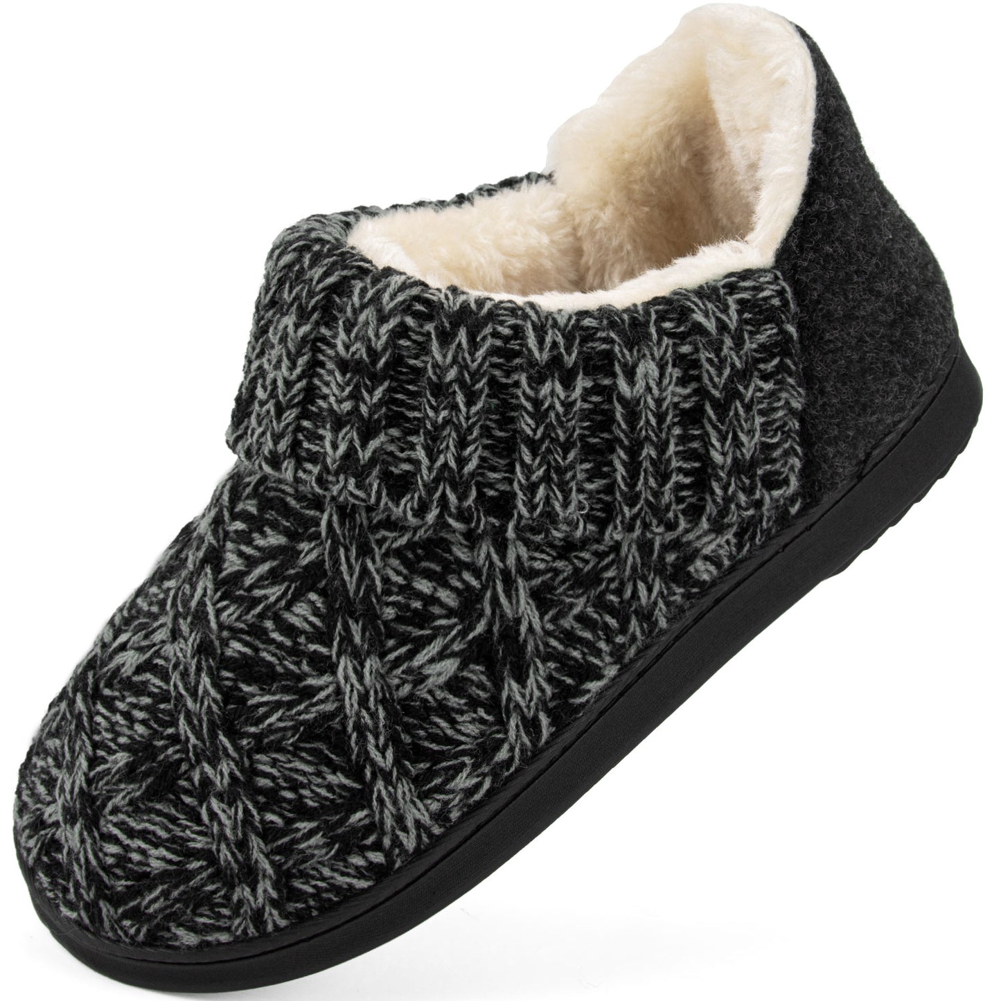 LongBay Women's Warm Wool Yarn Cable Knitted Bootie