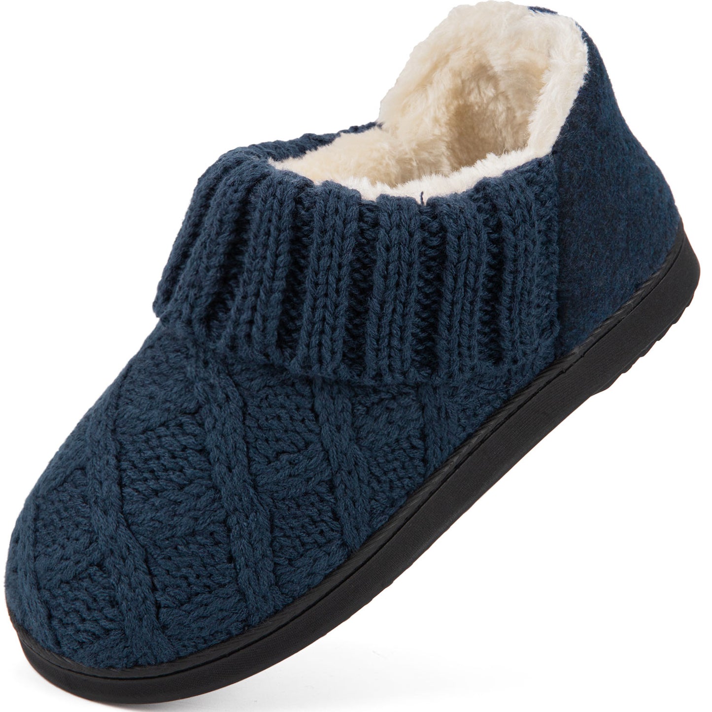 LongBay Women's Warm Wool Yarn Cable Knitted Bootie