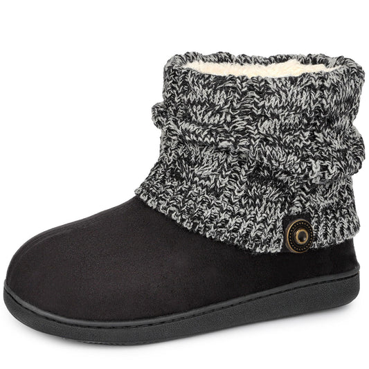 Homeier Ralph Women's Bootie Slippers Woolen Yarn Knit