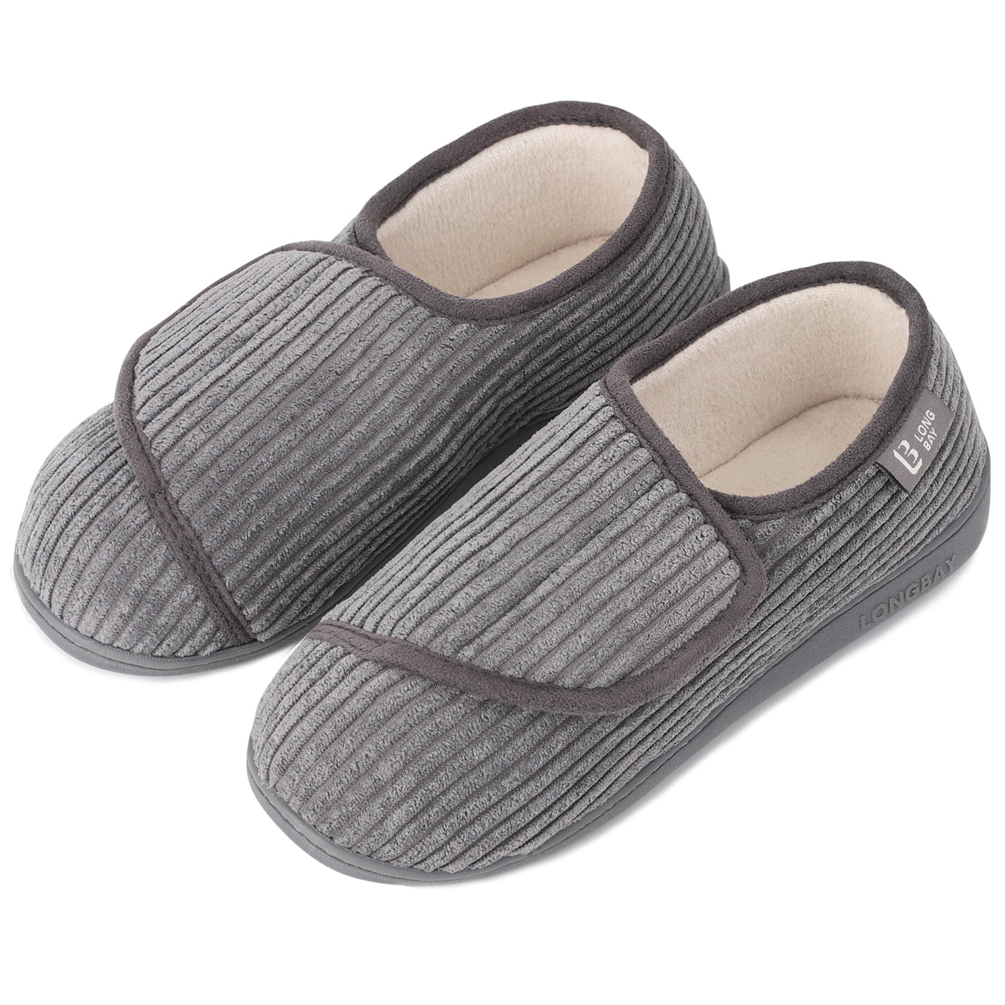 LongBay Women's Adjustable Diabetic House Shoes
