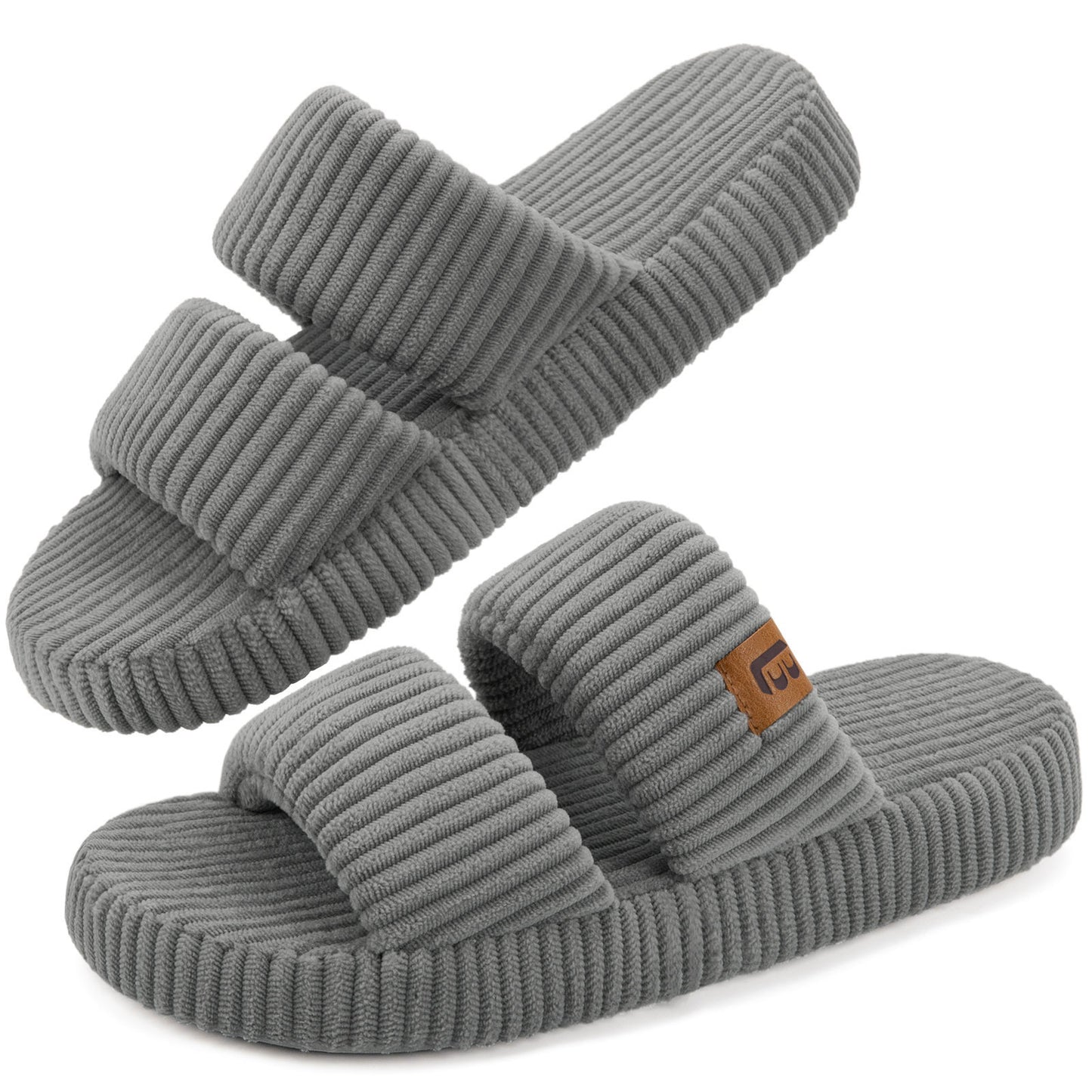 LongBay Slippers for Women Memory Foam Open Toe Slide
