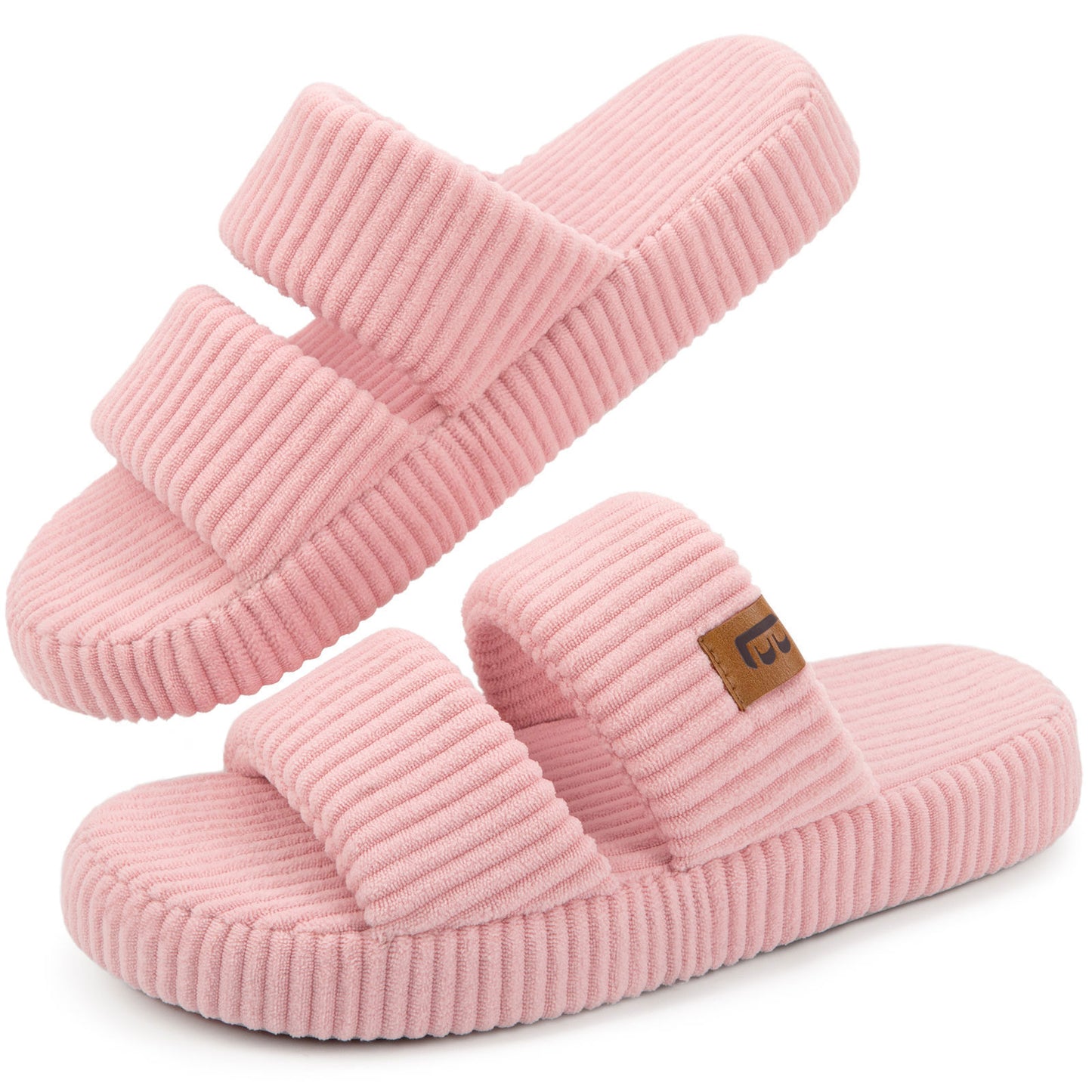 LongBay Slippers for Women Memory Foam Open Toe Slide