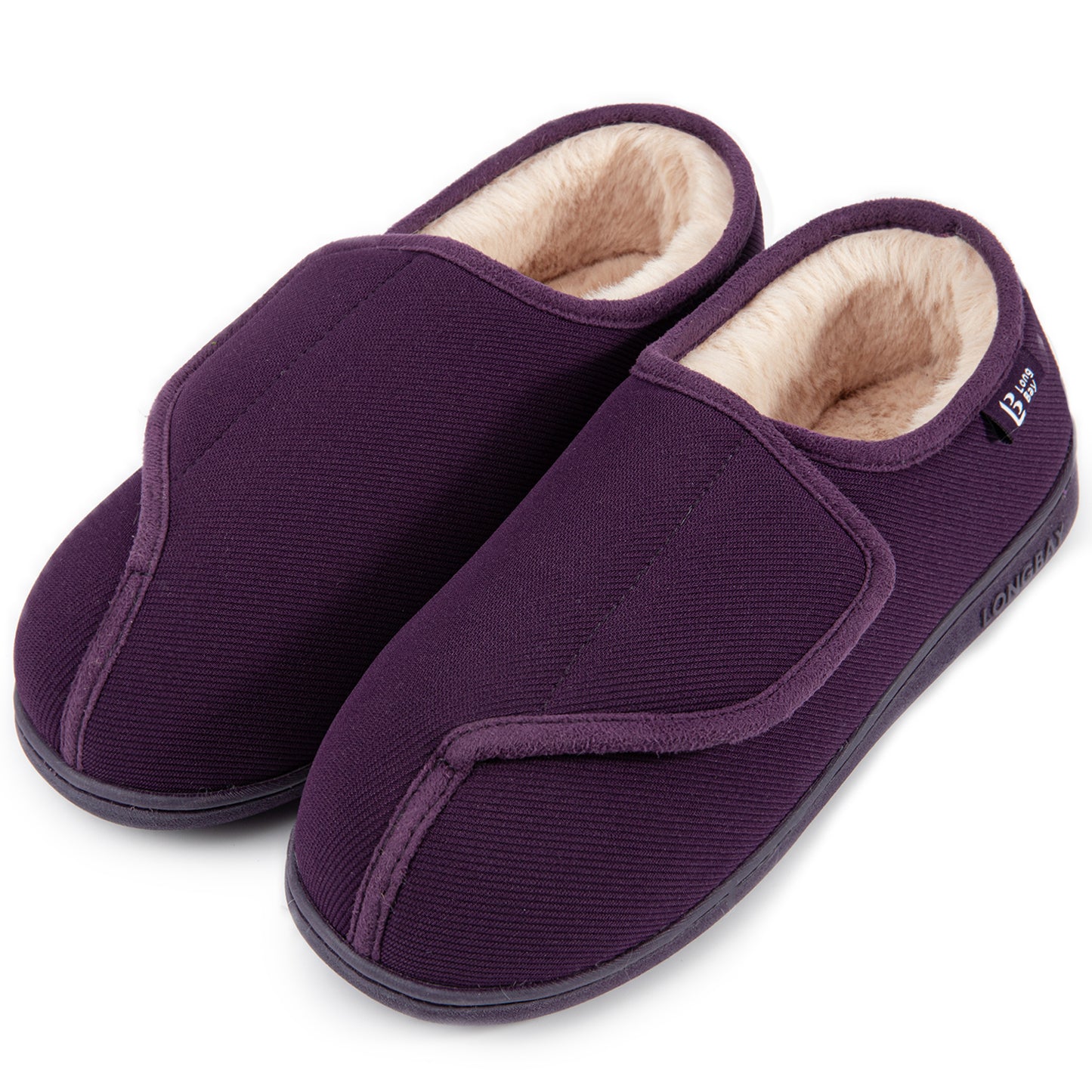 LongBay Women's Adjustable Diabetic House Shoes