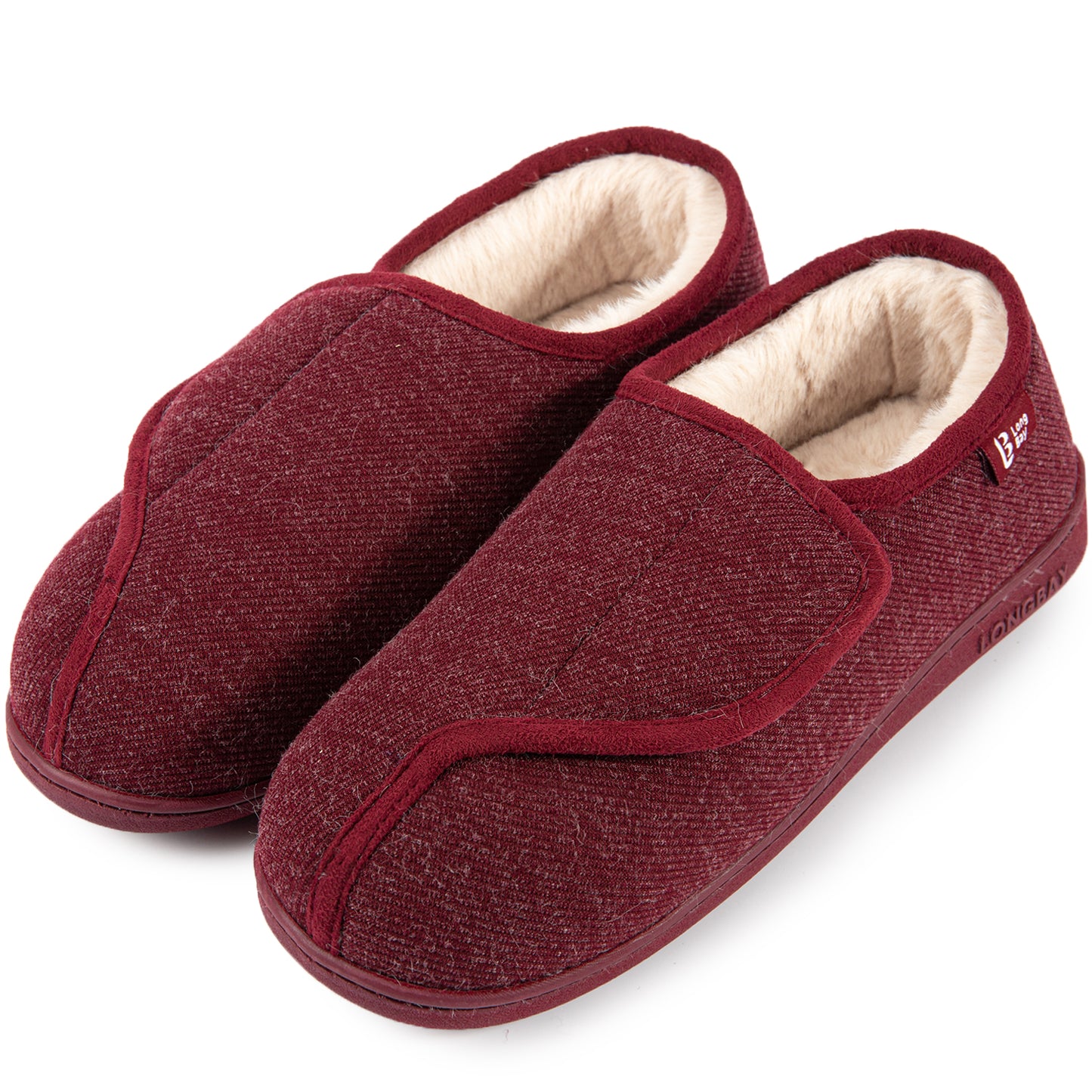 LongBay Women's Adjustable Diabetic House Shoes