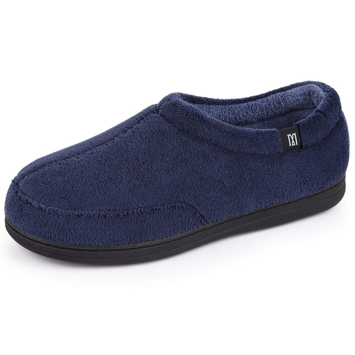 Men's  Coral Fleece Slippers- Navy Blue