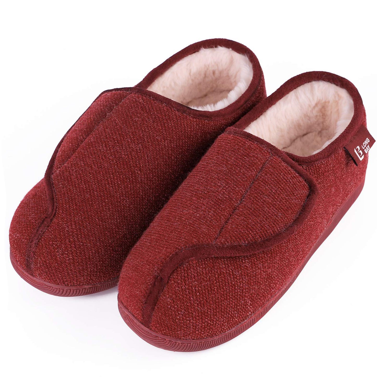 Alps Women's Adjustable House Shoes - Red - The Marquet, UK Slipper Wholesaler & Distributor